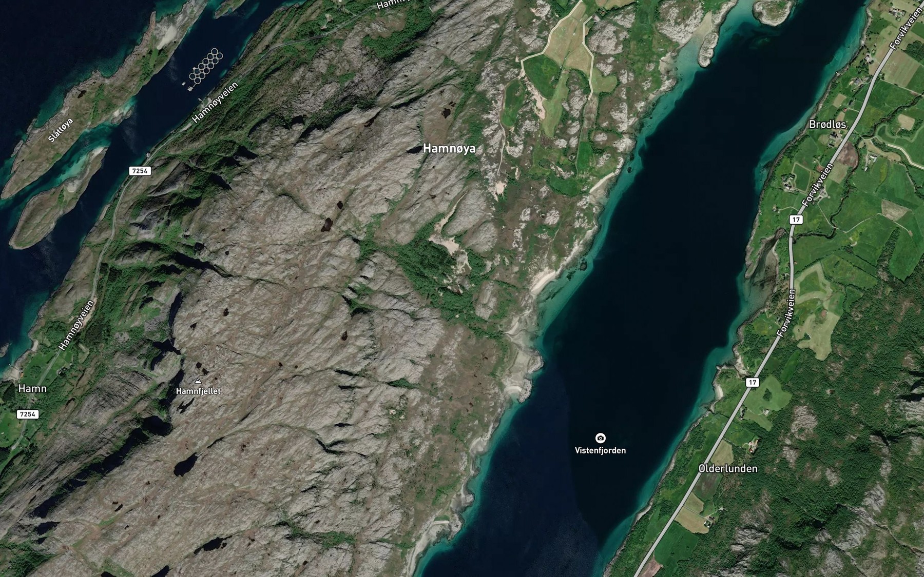 Satellite map of the Dalabekken