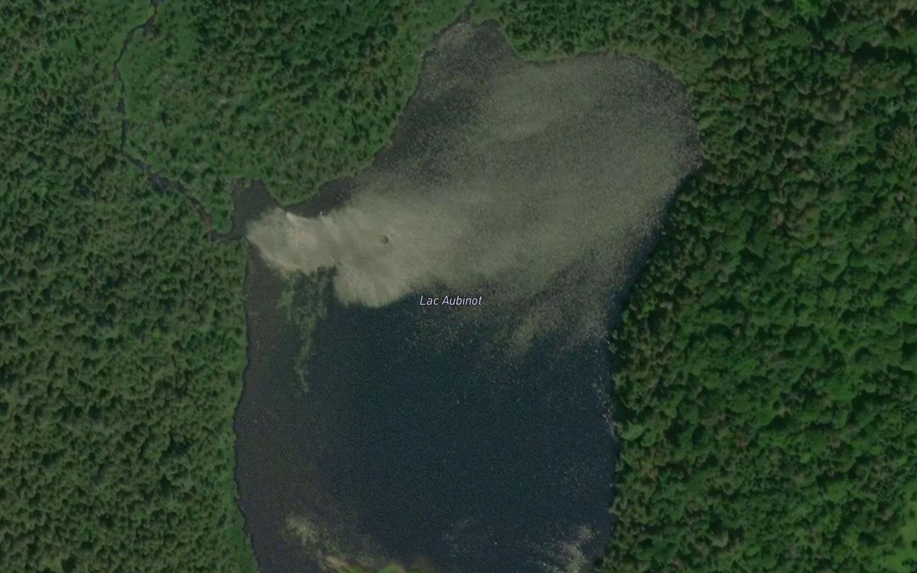 Satellite map of the Lac Aubinot