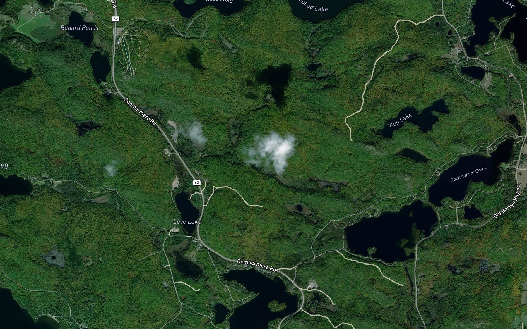 Satellite map of the Portage Pond