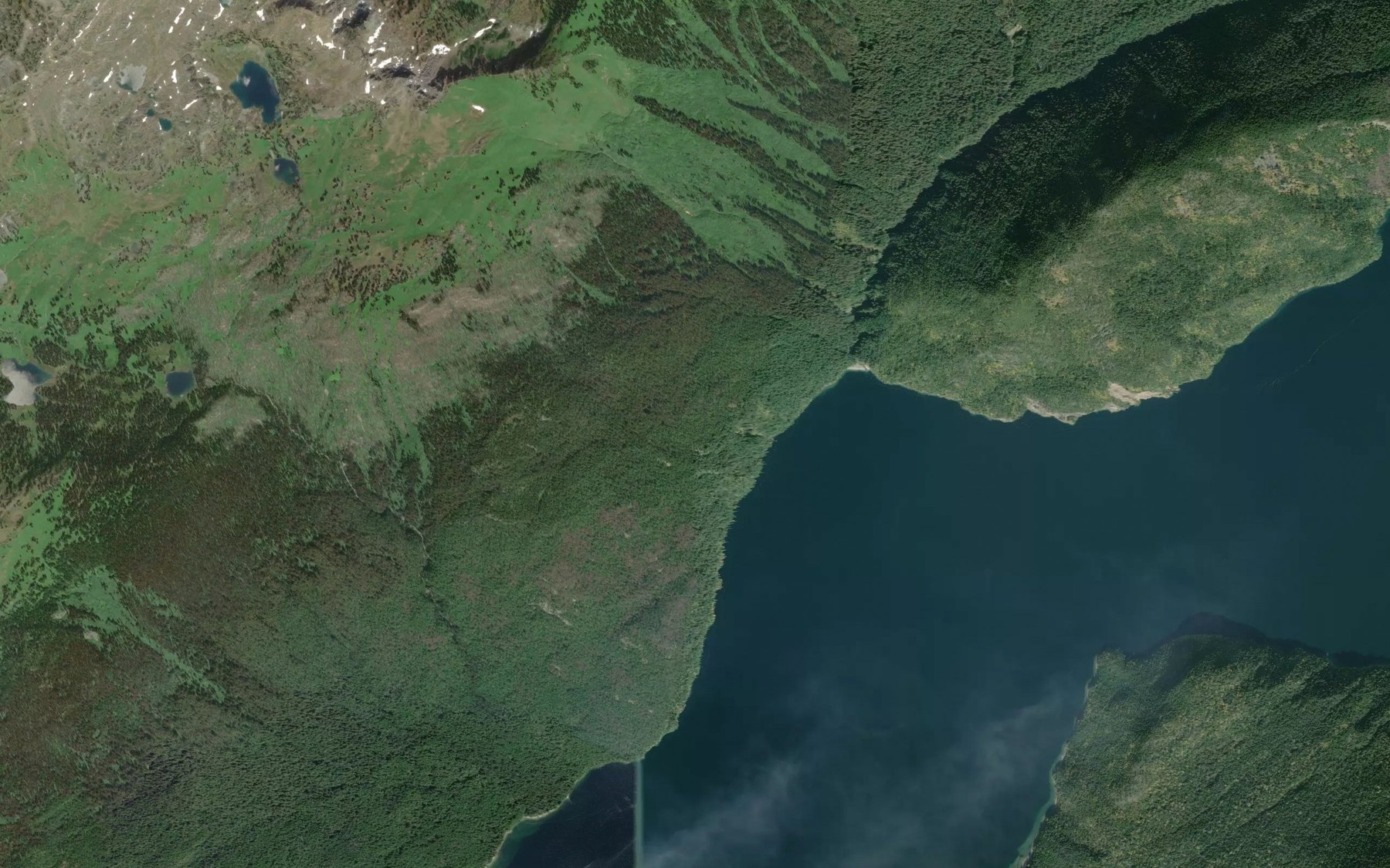 Satellite map of the Lynx Bay