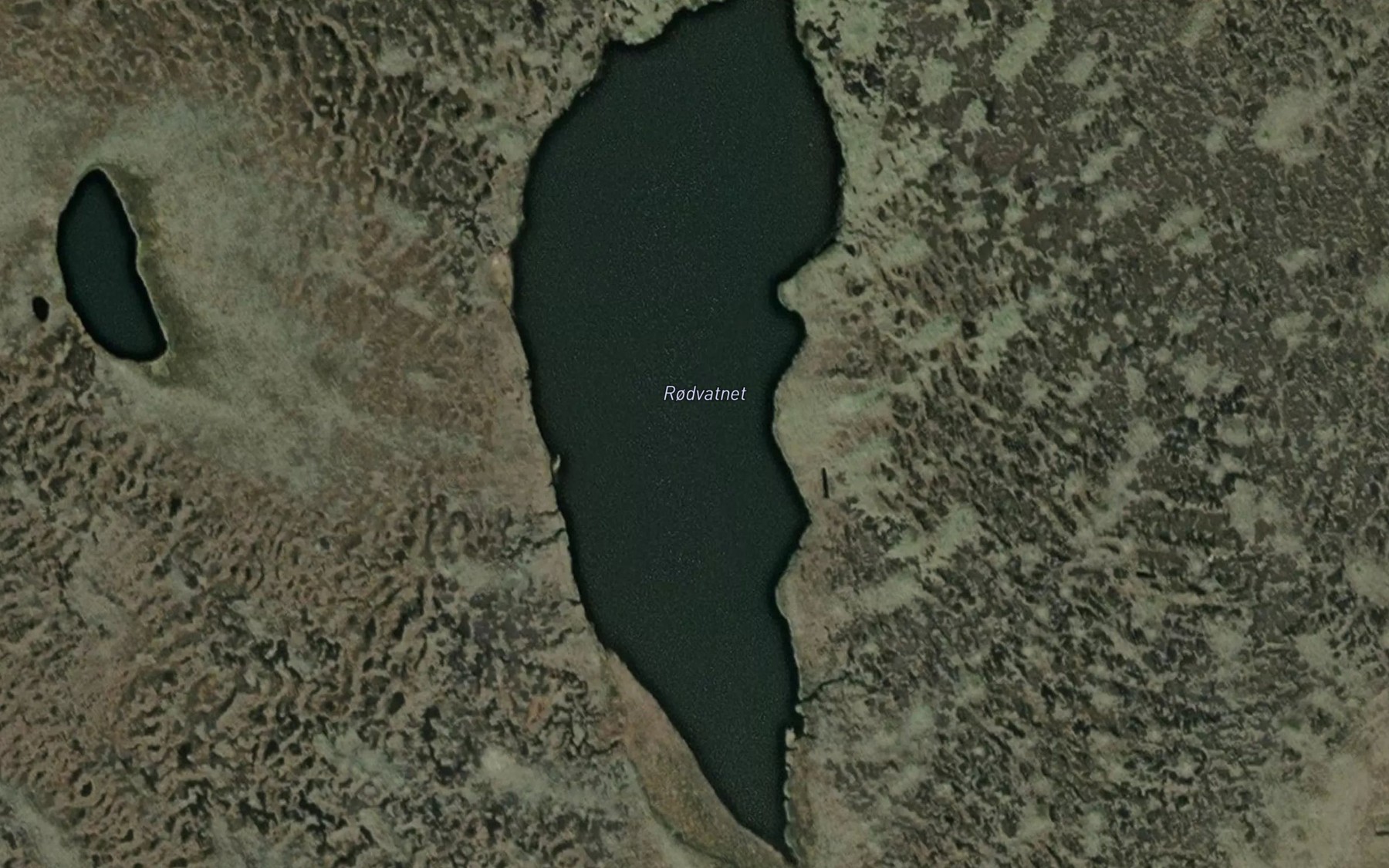Satellite map of the Rodvatnet