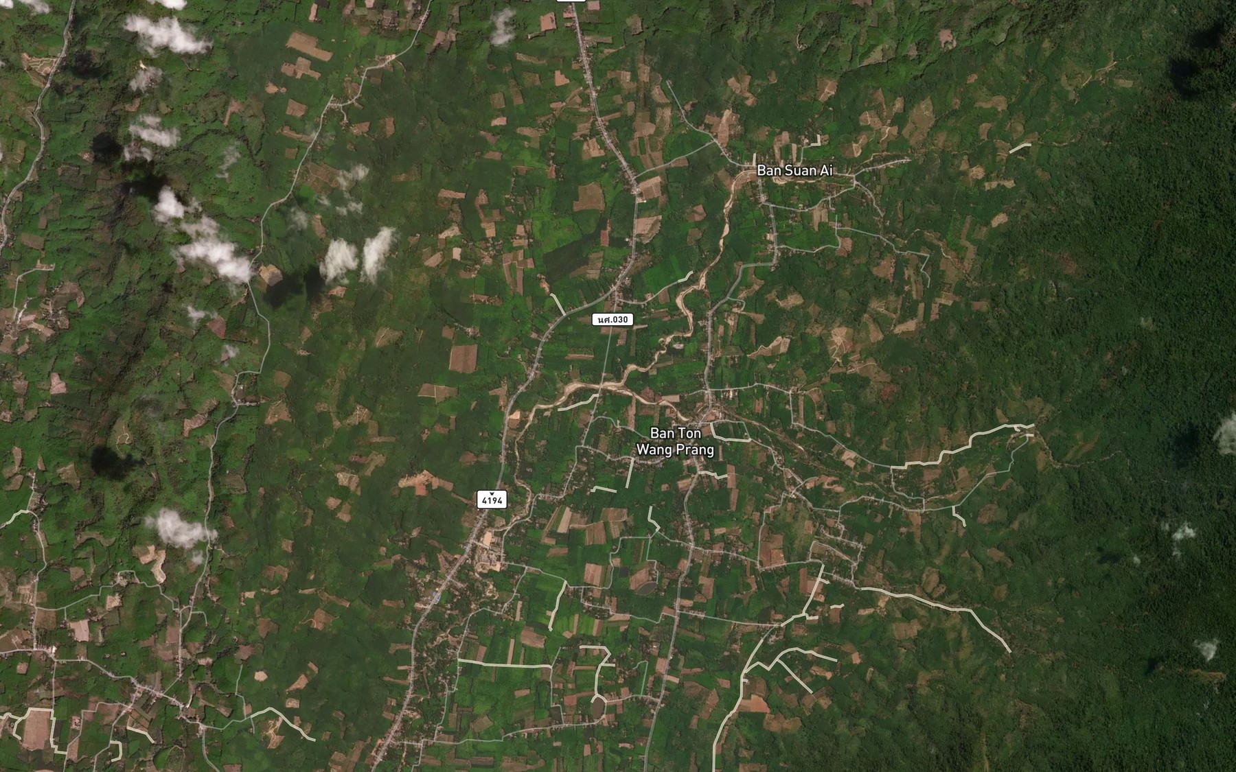 Satellite map of the Khlong La-Ai