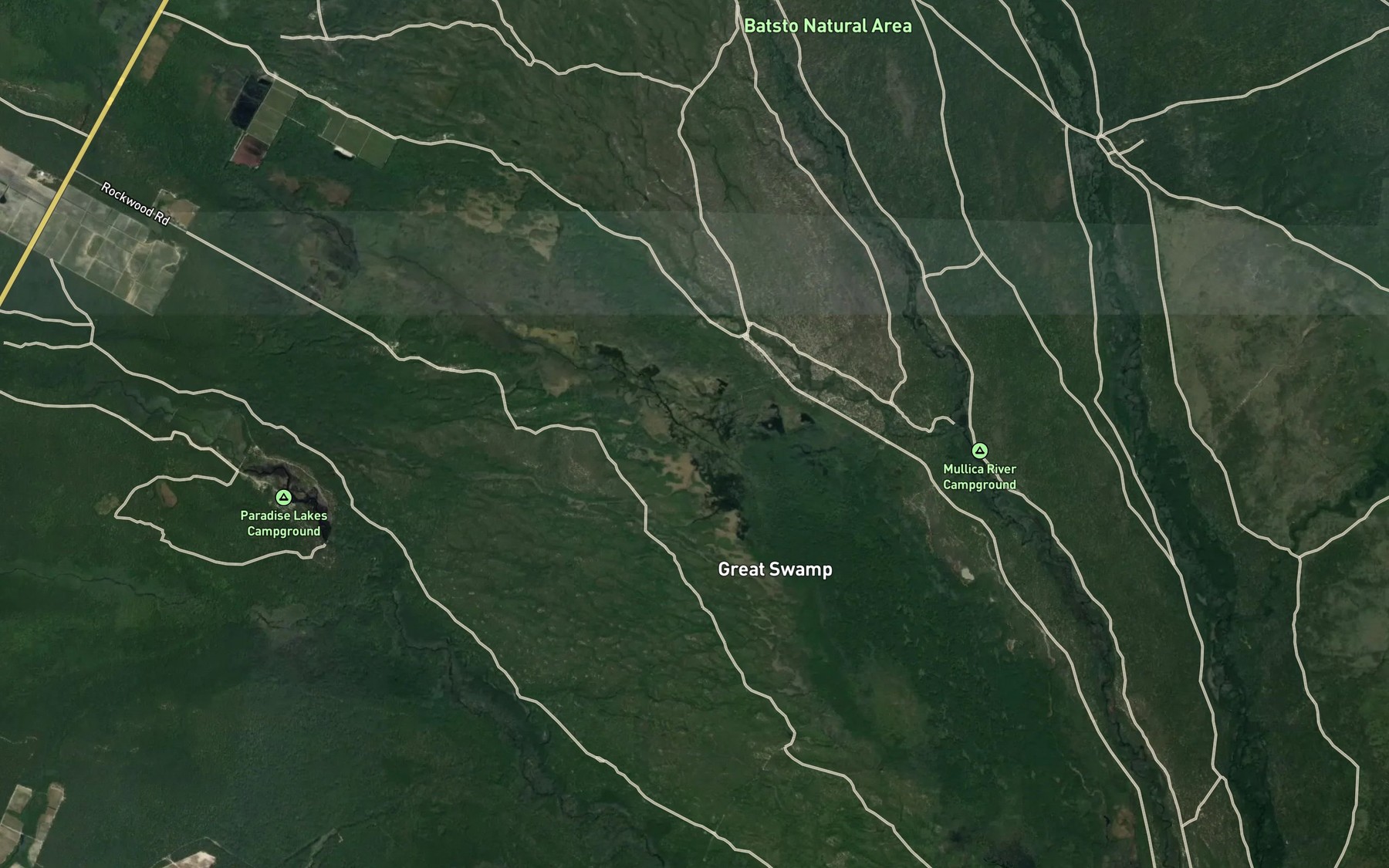 Satellite map of the Gun Branch