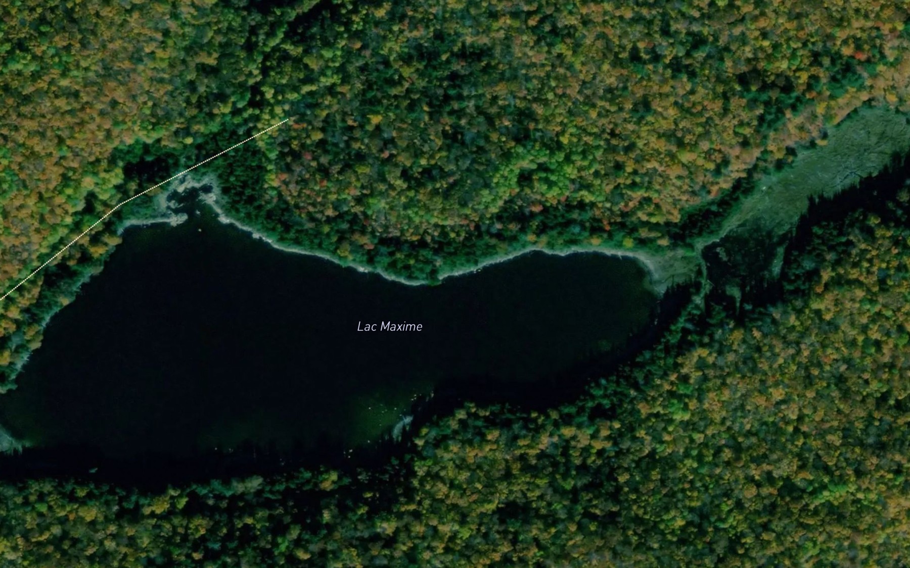 Satellite map of the Lac Maxime