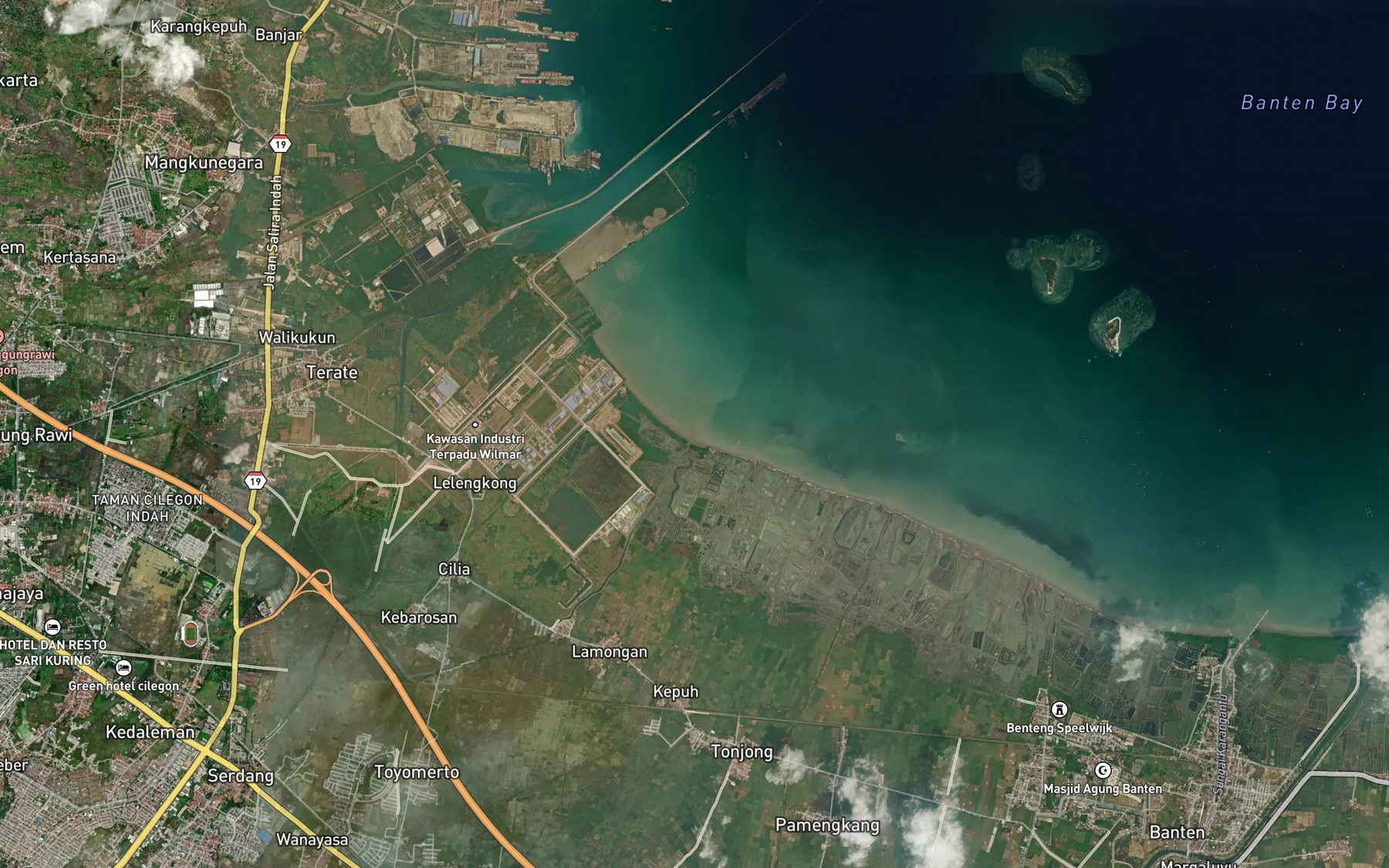 Satellite map of the Kali Kasuban