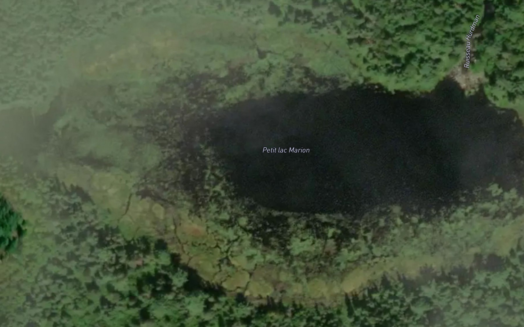 Satellite map of the Petit lac Marion
