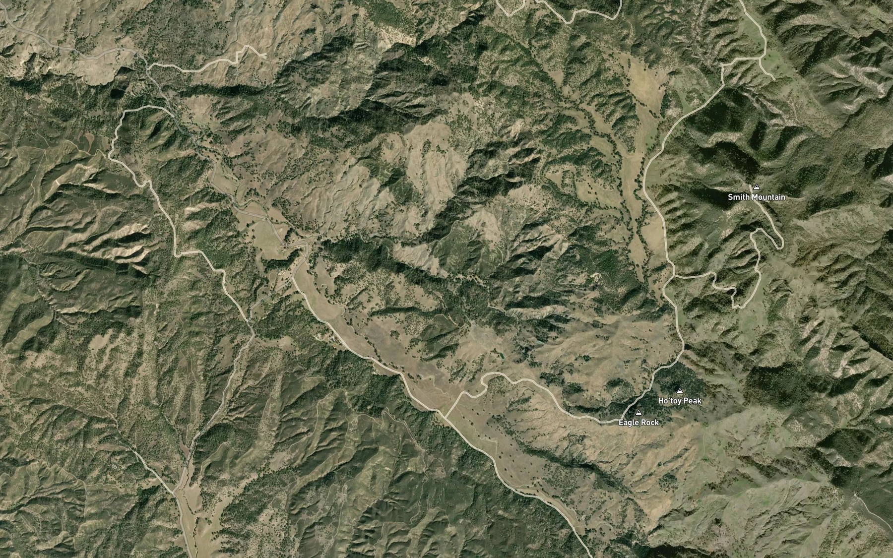 Satellite map of the Rude Spring