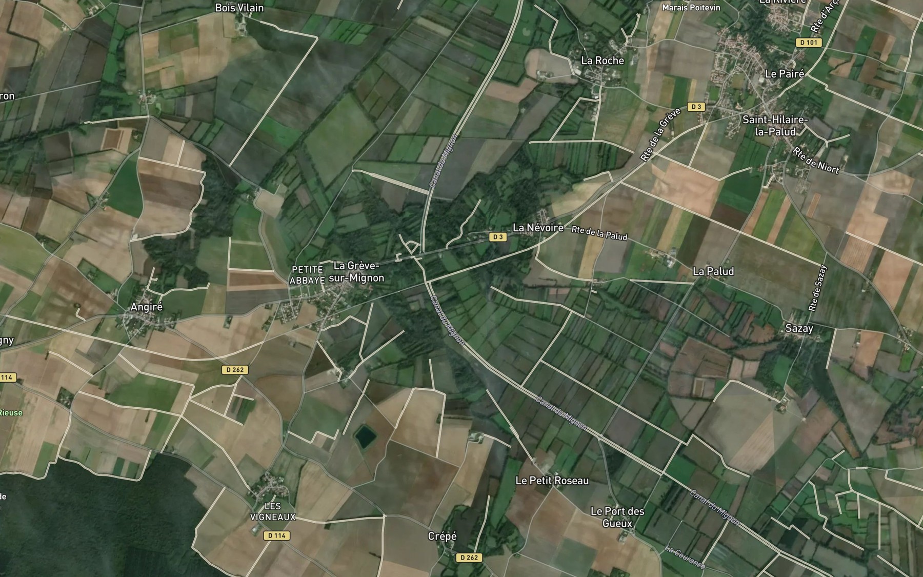 Satellite map of the Ruisseau la Courance