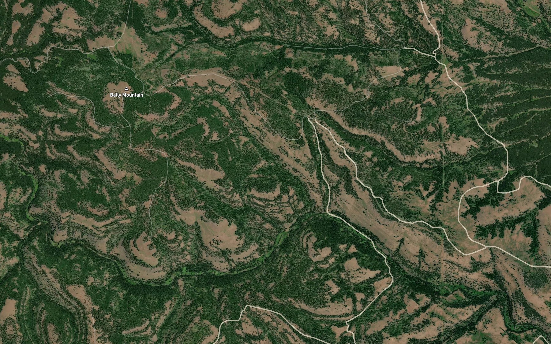 Satellite map of the Grouse Spring