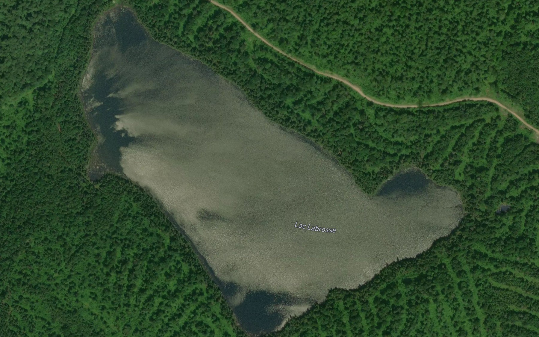 Satellite map of the Lac Labrosse