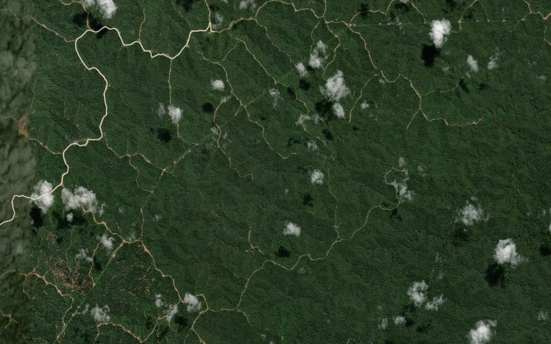 Satellite map of the Sungai Pengerai