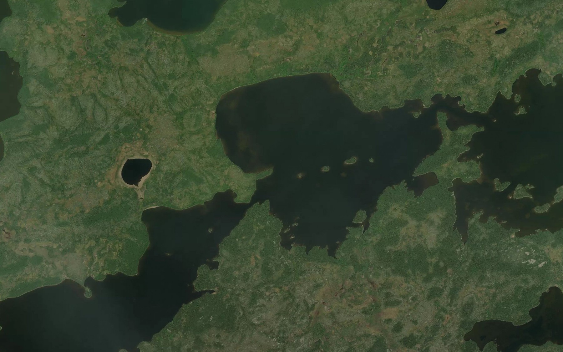 Satellite map of the Pritchard Lake