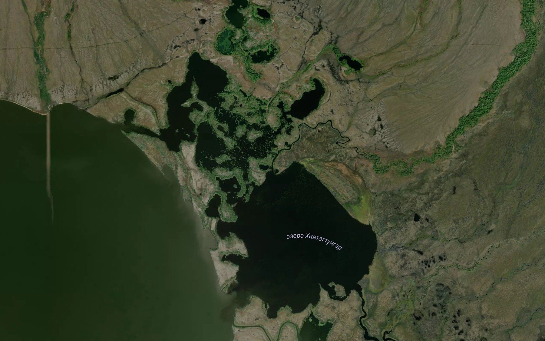 Satellite map of the Meandra