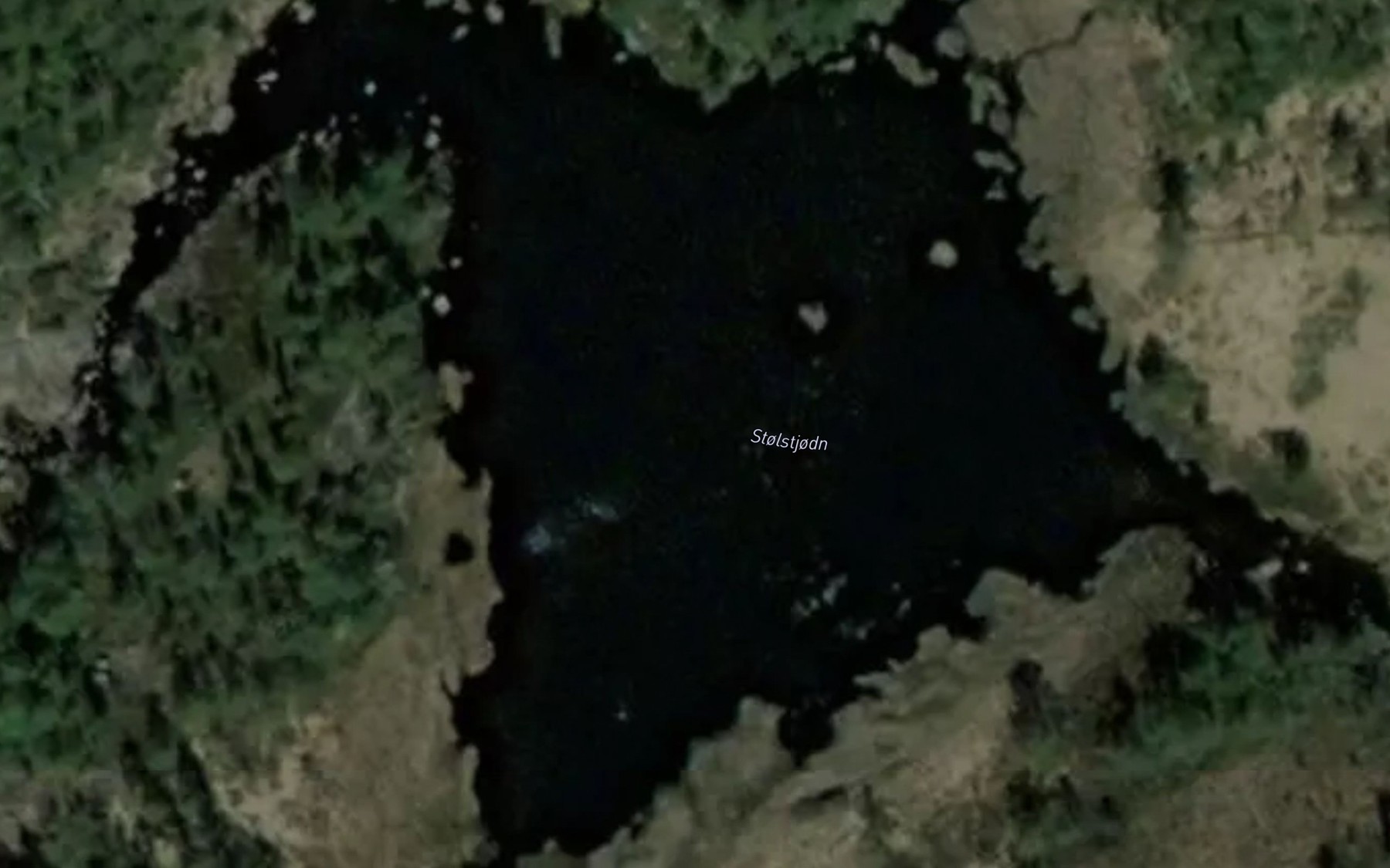 Satellite map of the Stolstjodn