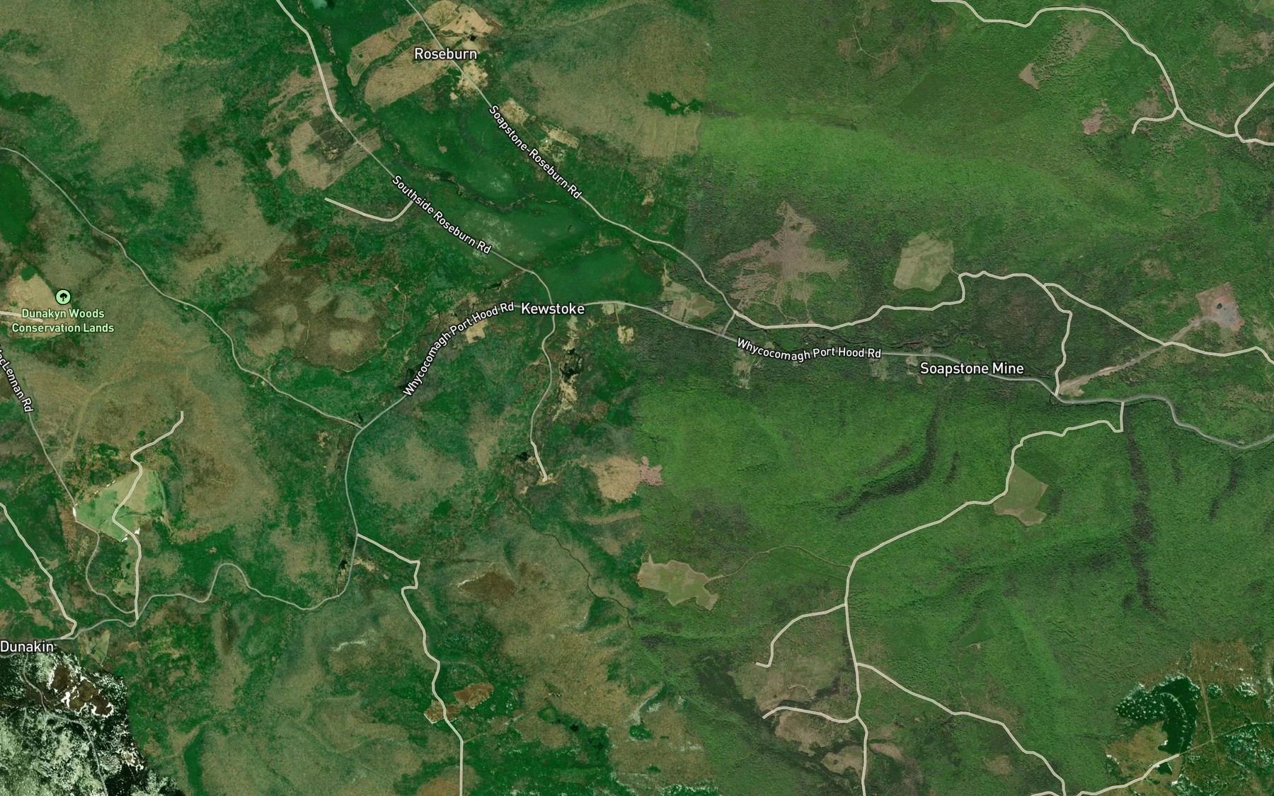 Satellite map of the Kewstoke Brook