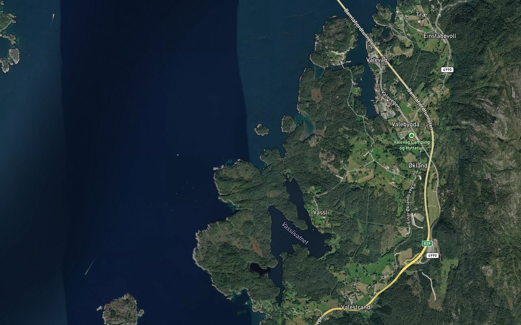 Satellite map of the Oldervika