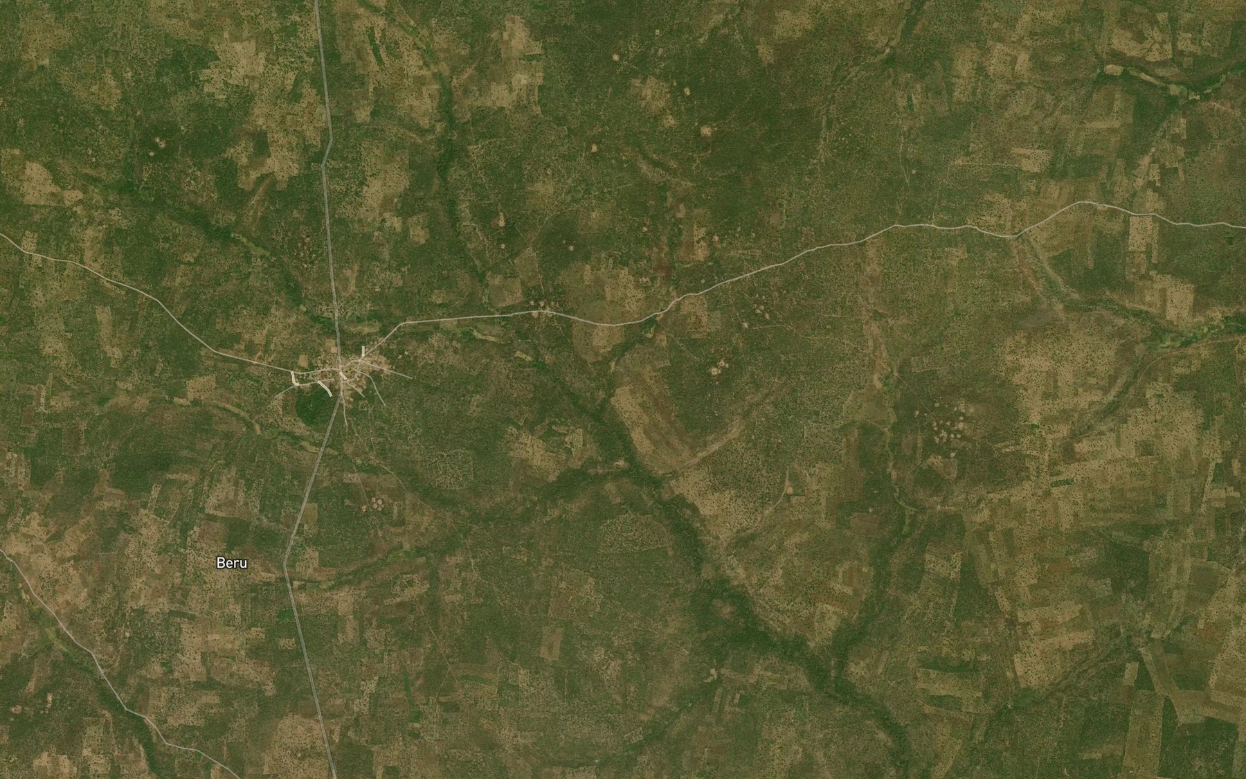 Satellite map of the River Iro
