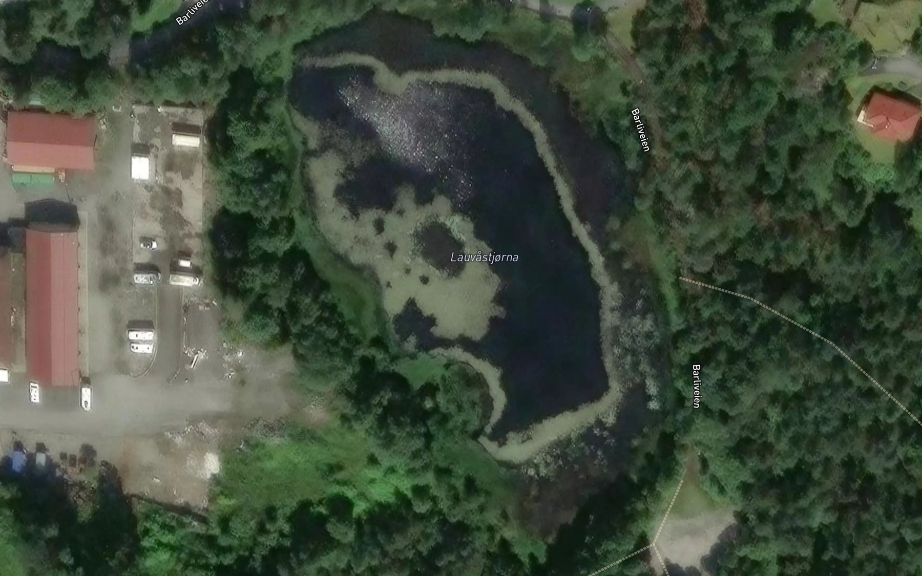 Satellite map of the Lauvastjorna