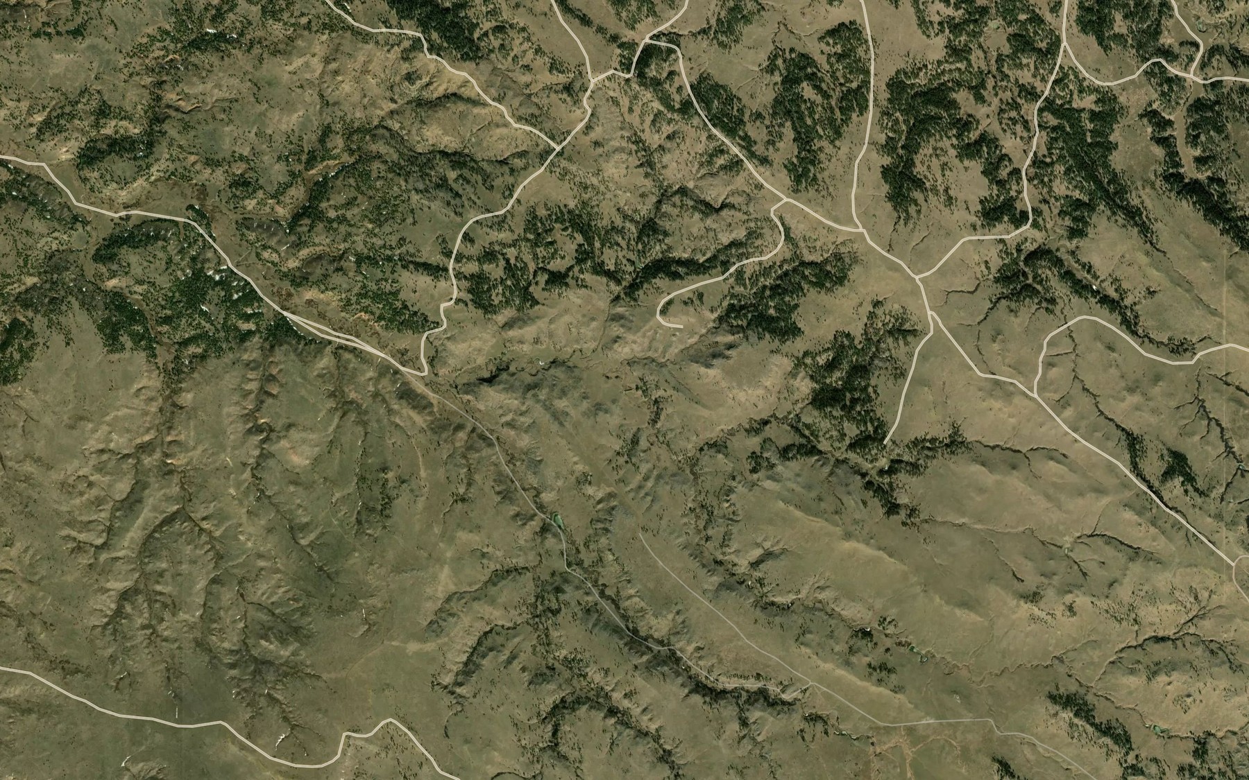 Satellite map of the Sand Rock Reservoir
