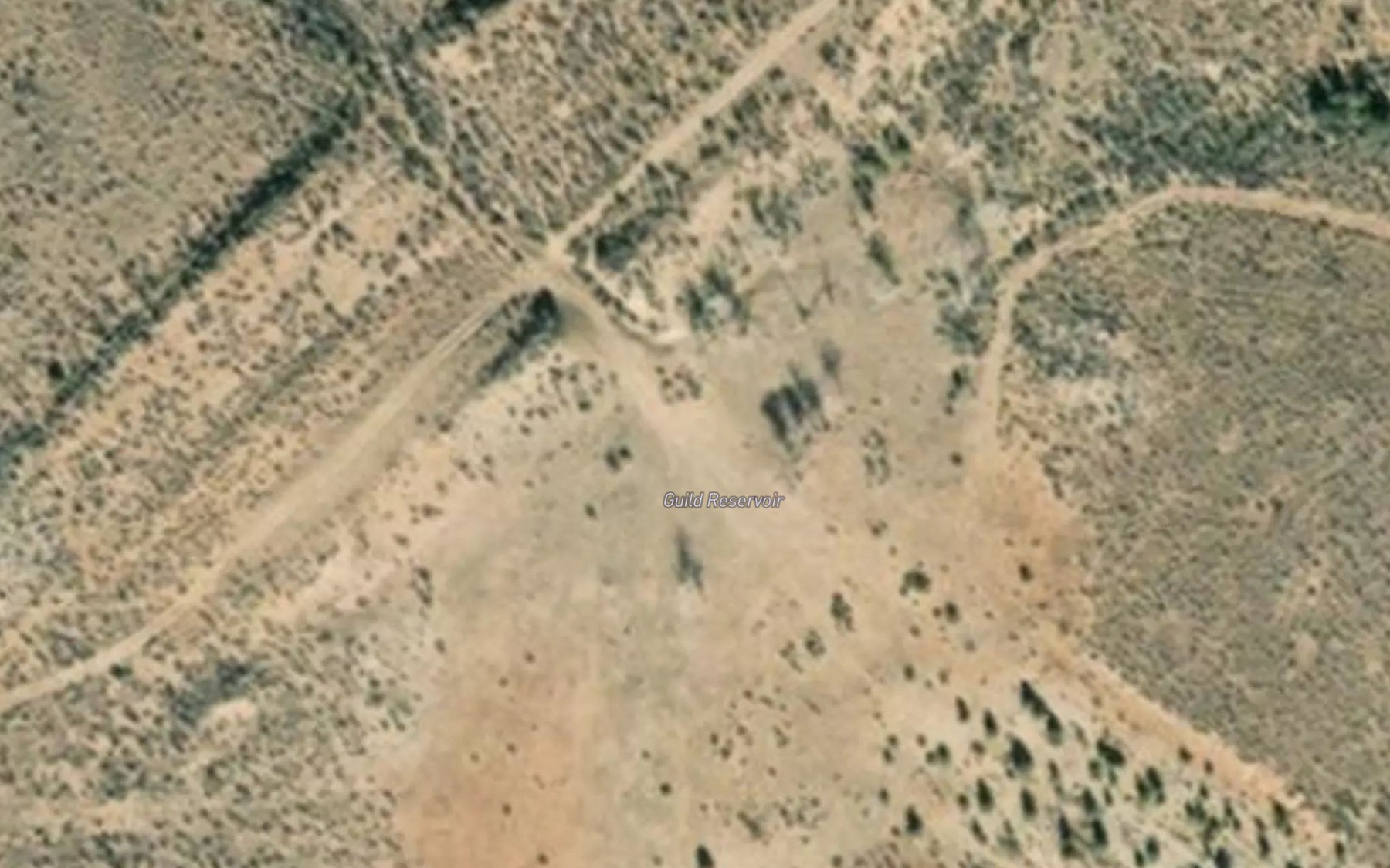 Satellite map of the Guild Reservoir