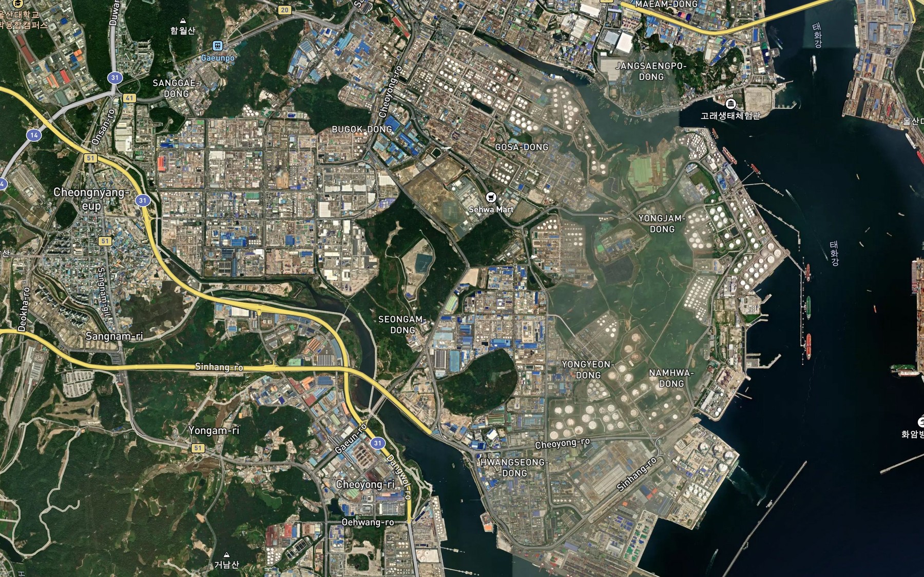 Satellite map of the Seongamsoryuji