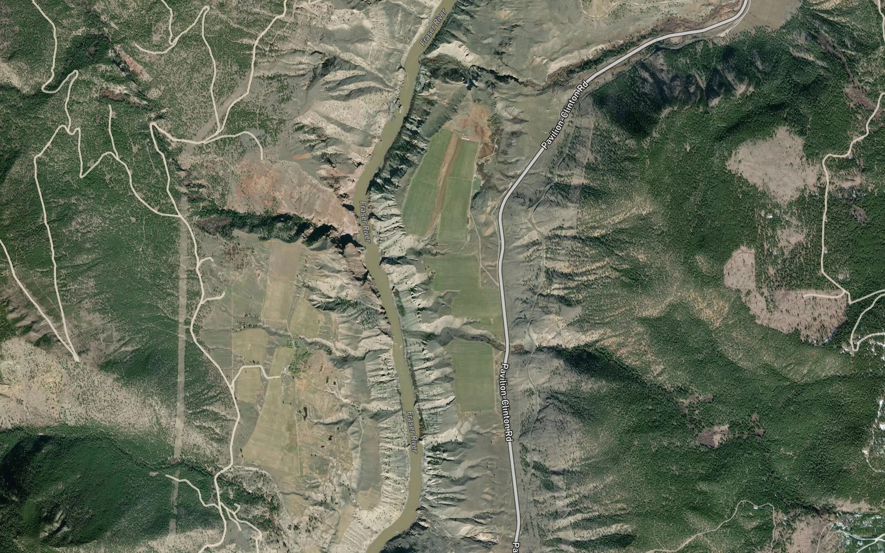 Satellite map of the Tiffin Creek