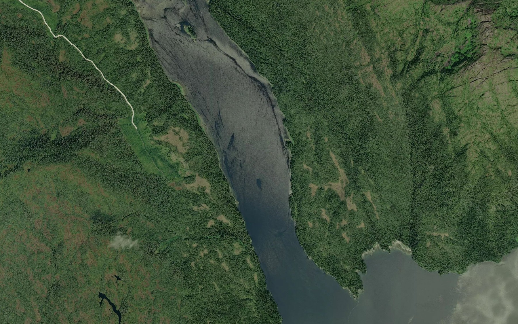 Satellite map of the Fools Inlet