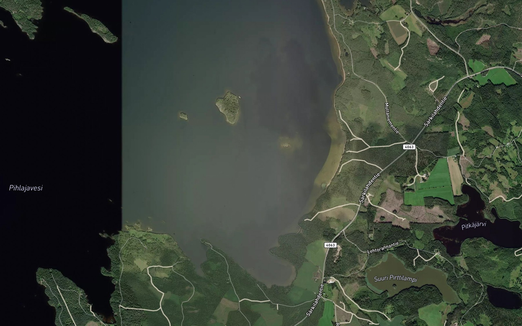 Satellite map of the Liettiinselka