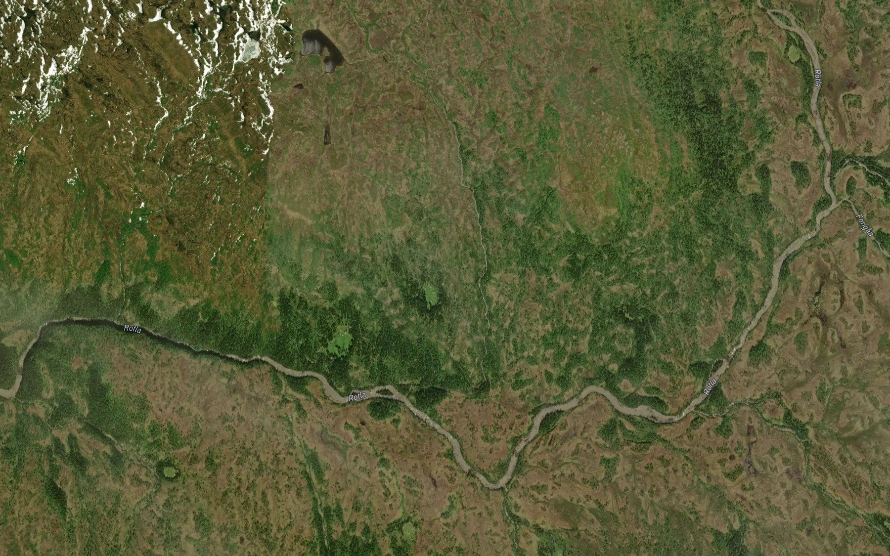 Satellite map of the Vollbekken