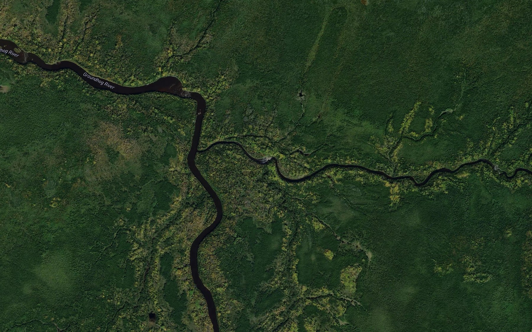 Satellite map of the Poulett Creek