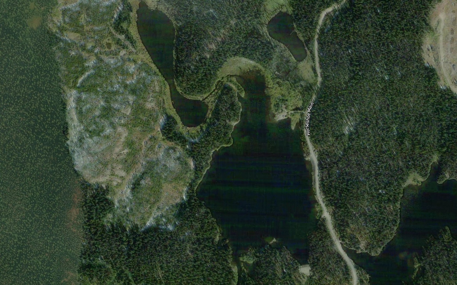 Satellite map of the Dobbin Lake