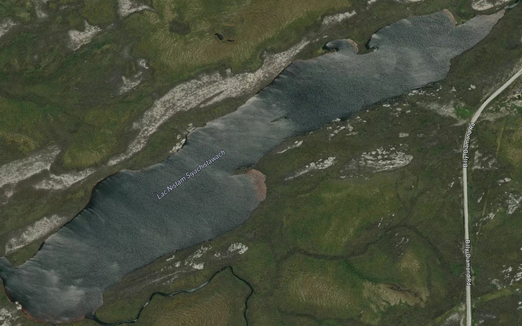 Satellite map of the Lac Nistam Siyachistawach