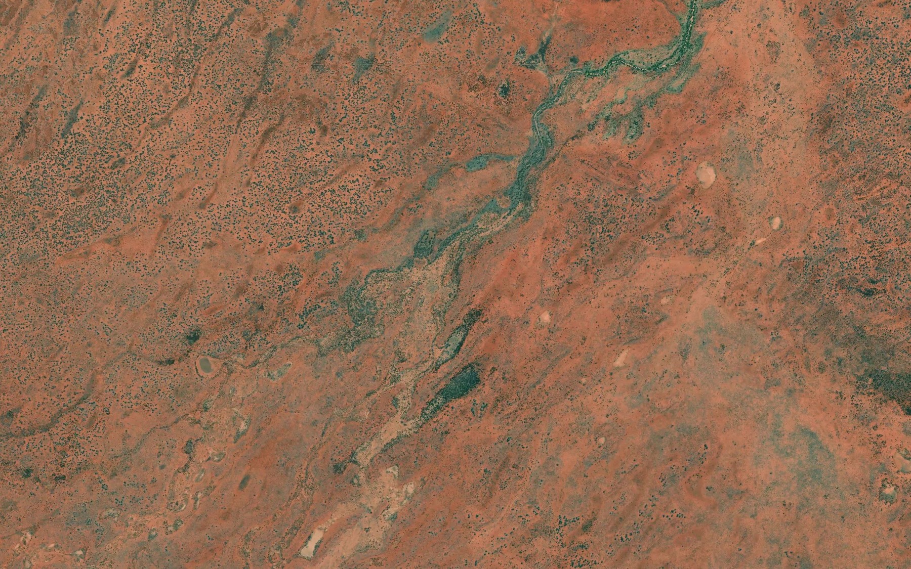 Satellite map of the Kings Creek