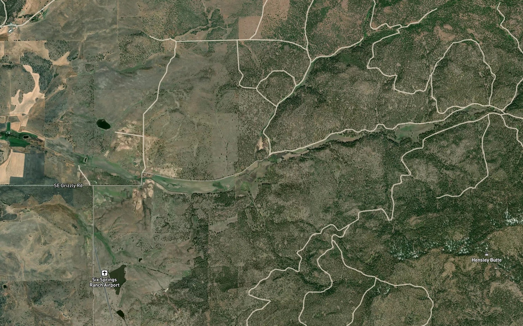 Satellite map of the Coon Creek