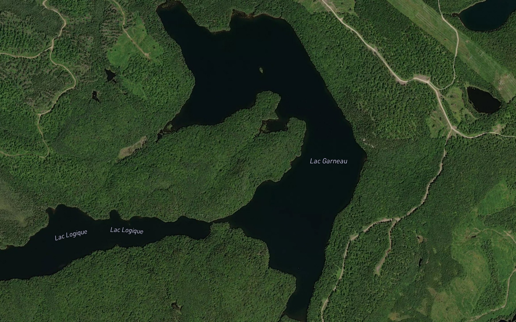 Satellite map of the Lac Garneau