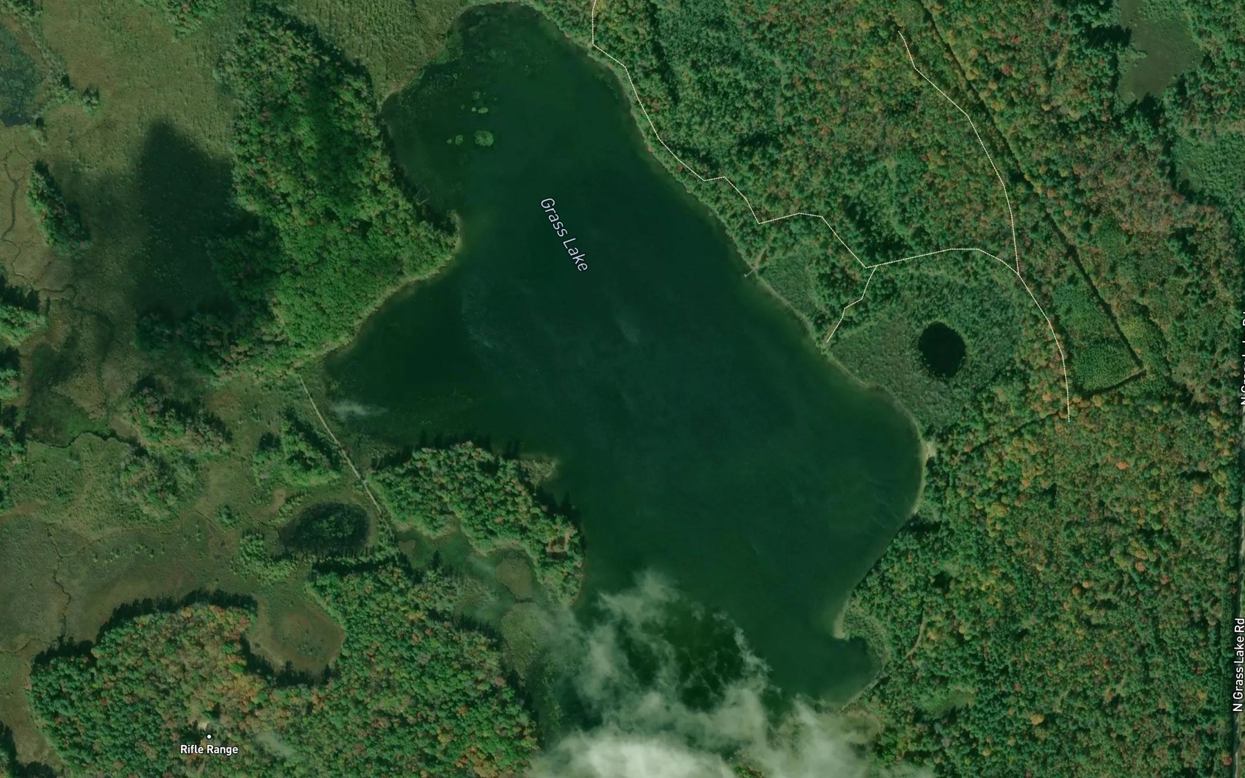 Satellite map of the Grass Lake