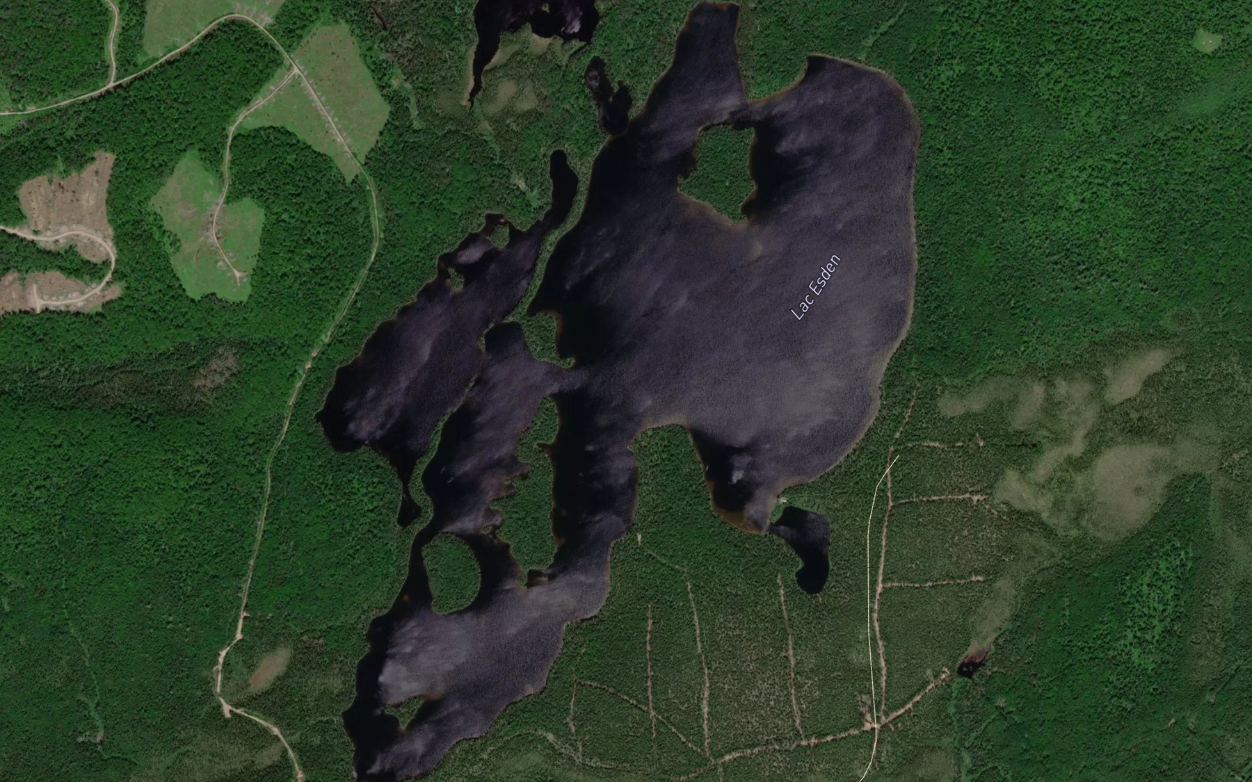 Satellite map of the Lac Esden