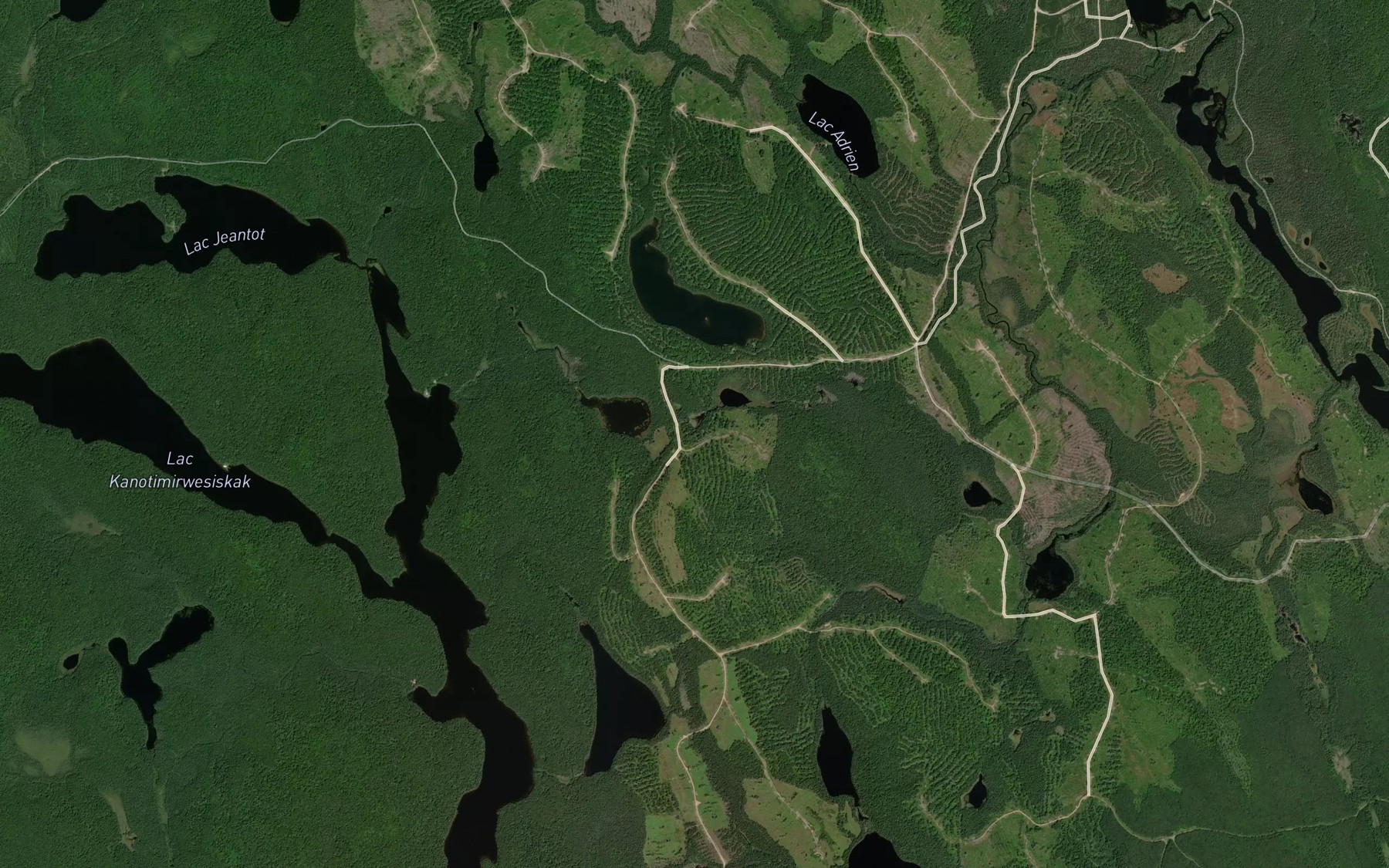 Satellite map of the Lac France