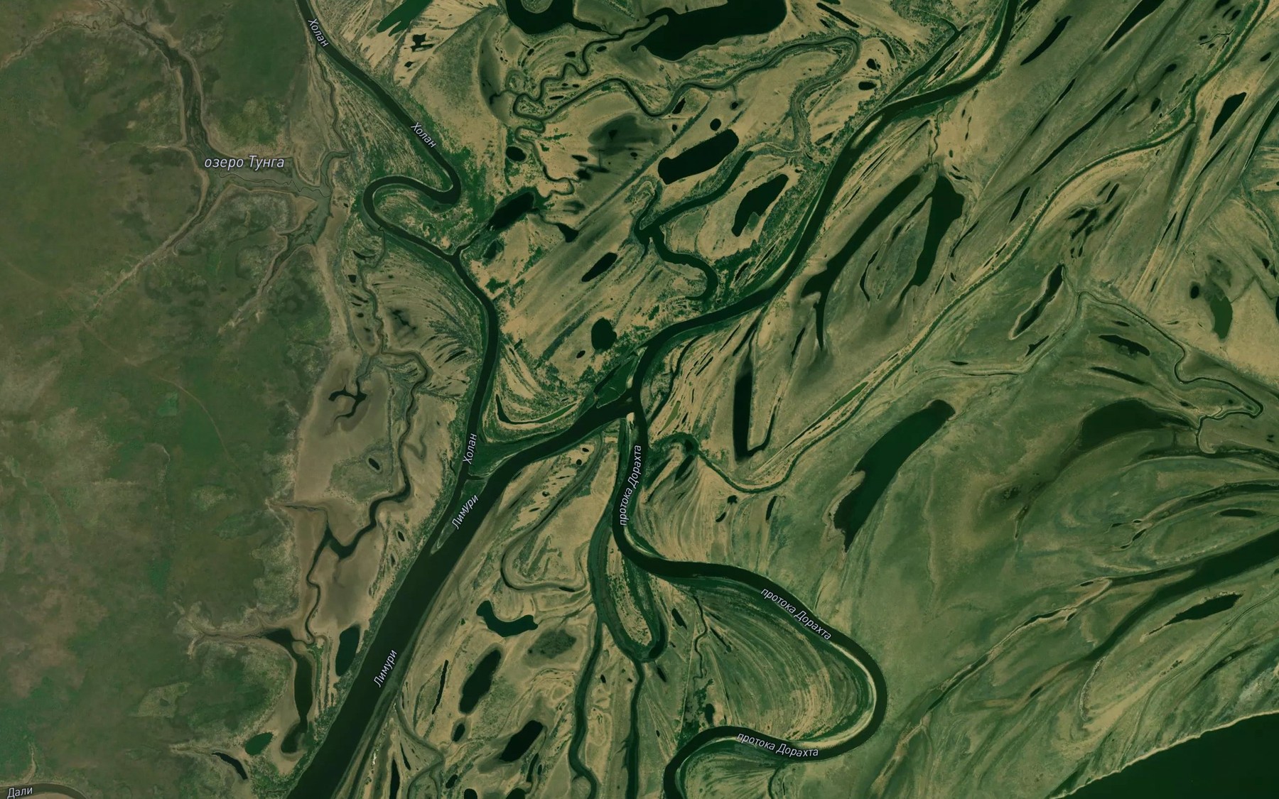 Satellite map of the Protoka Avali