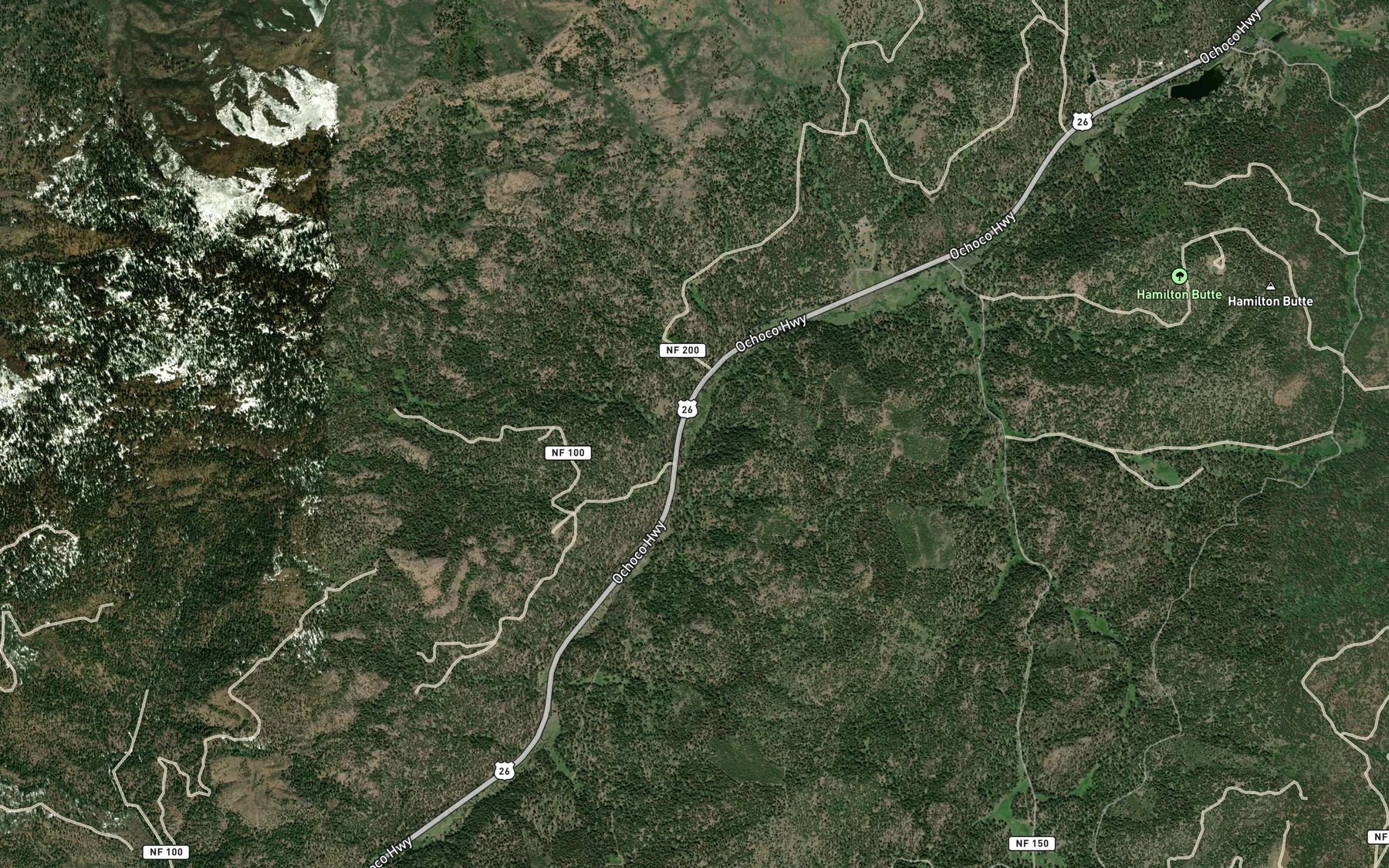 Satellite map of the Buck Creek