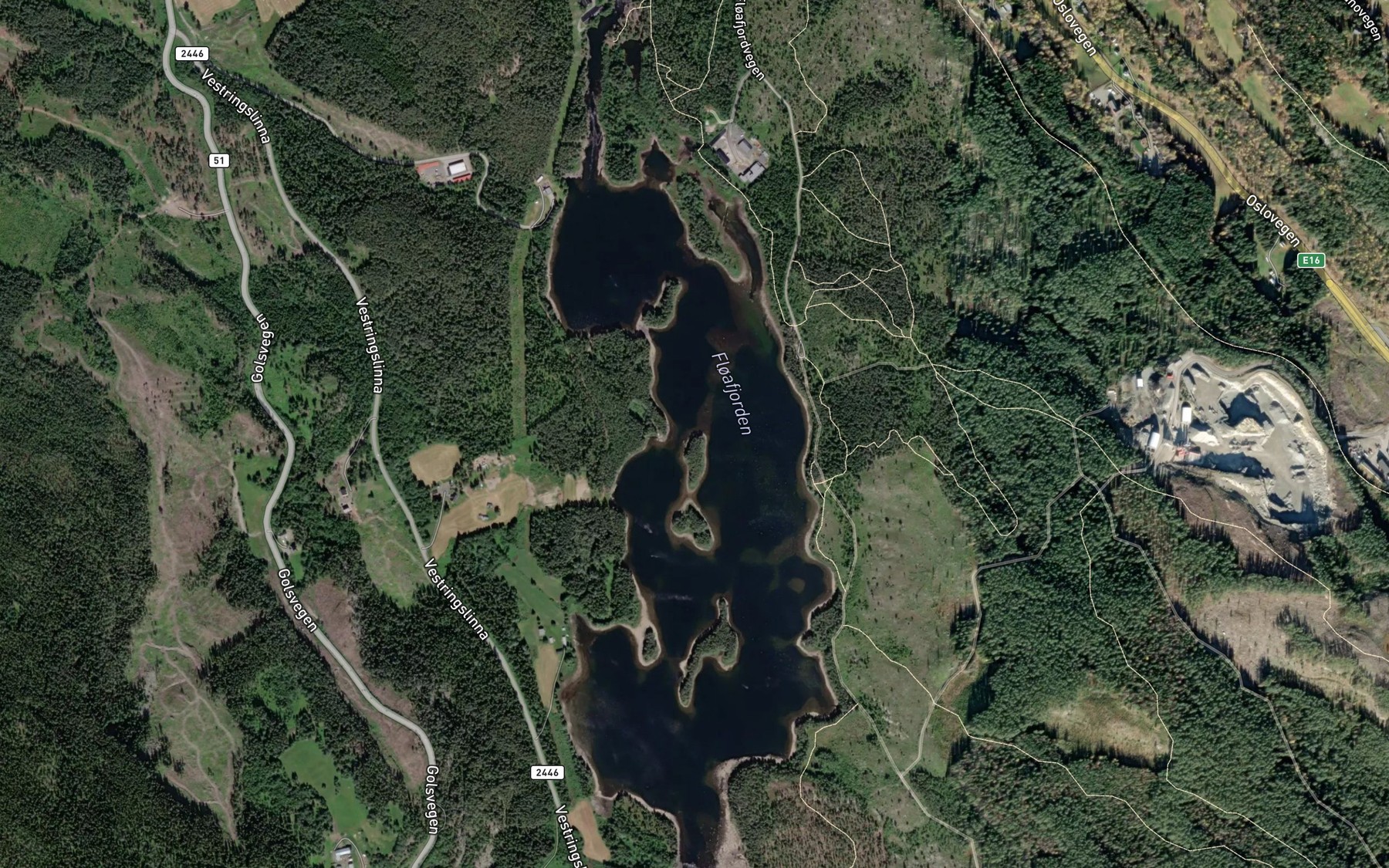 Satellite map of the Floafjorden