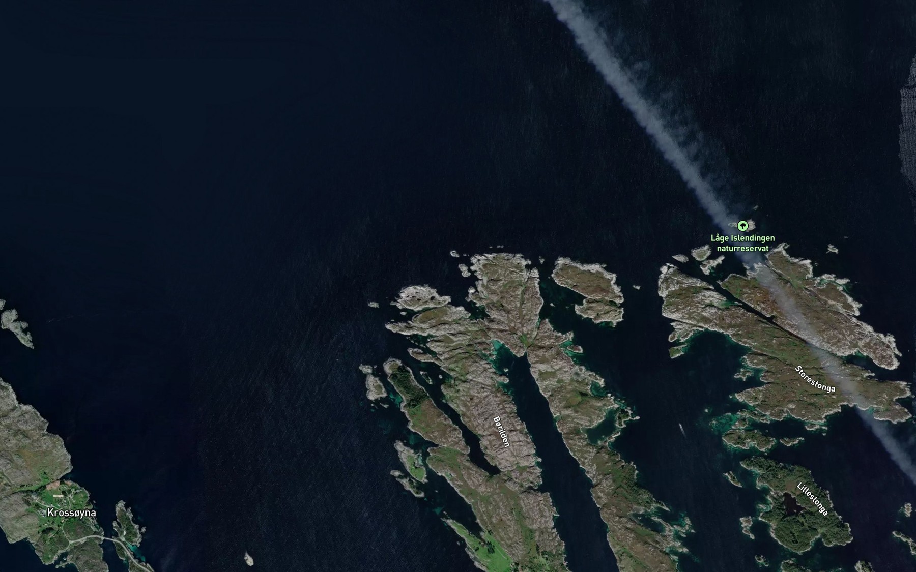 Satellite map of the Svartskjervagen