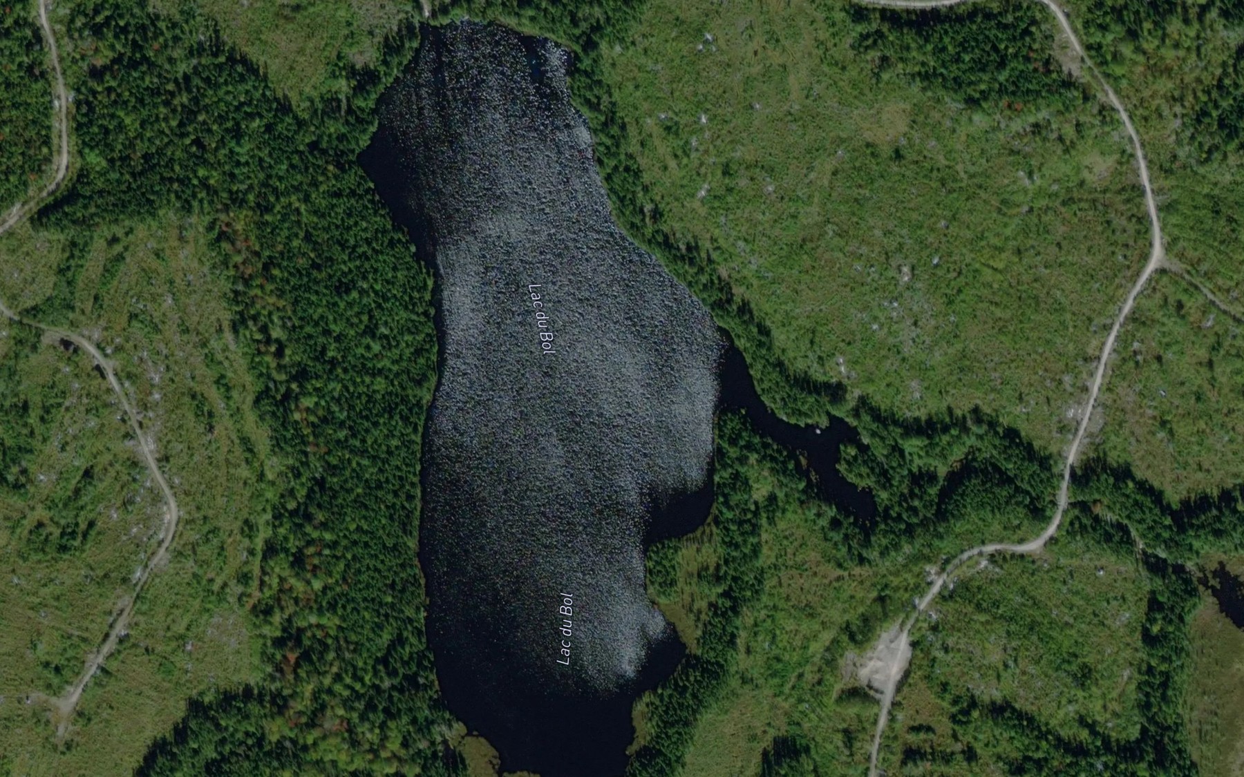 Satellite map of the Lac du Bol