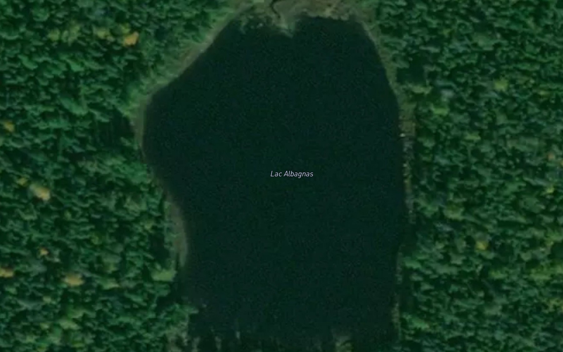 Satellite map of the Lac Albagnas