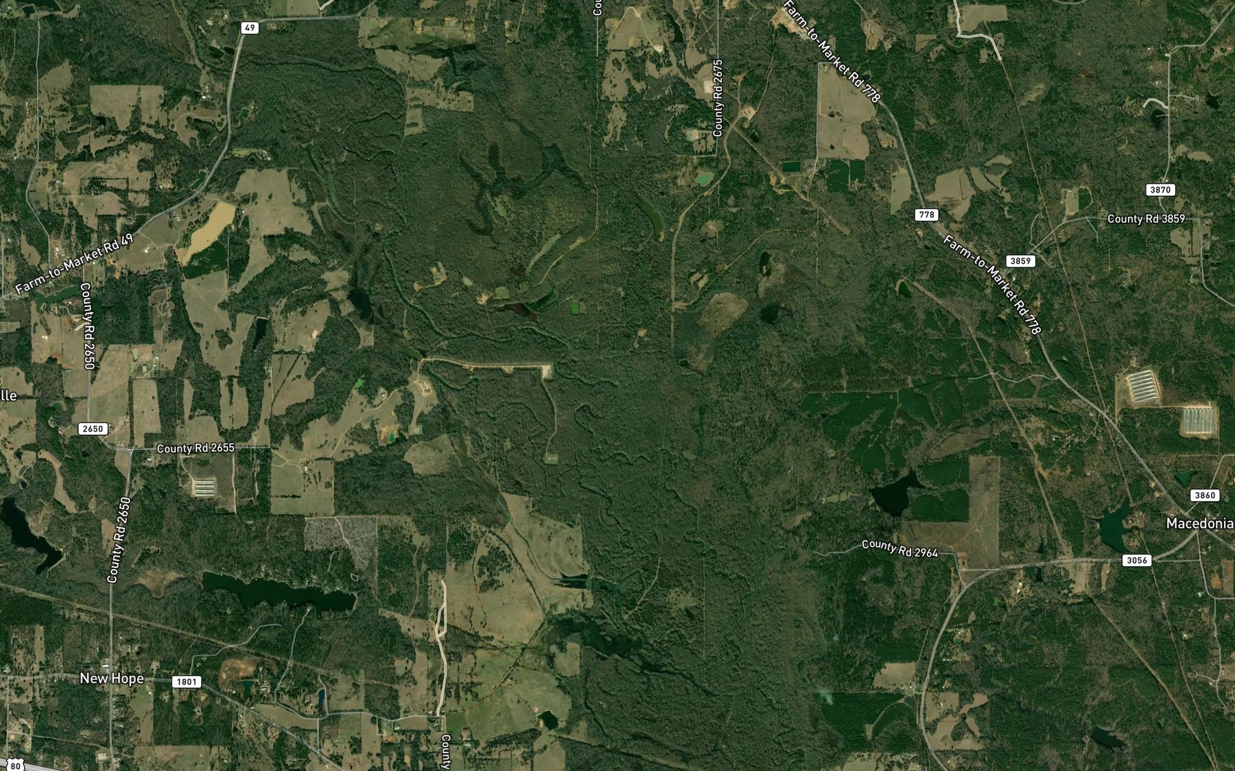 Satellite map of the Mill Race