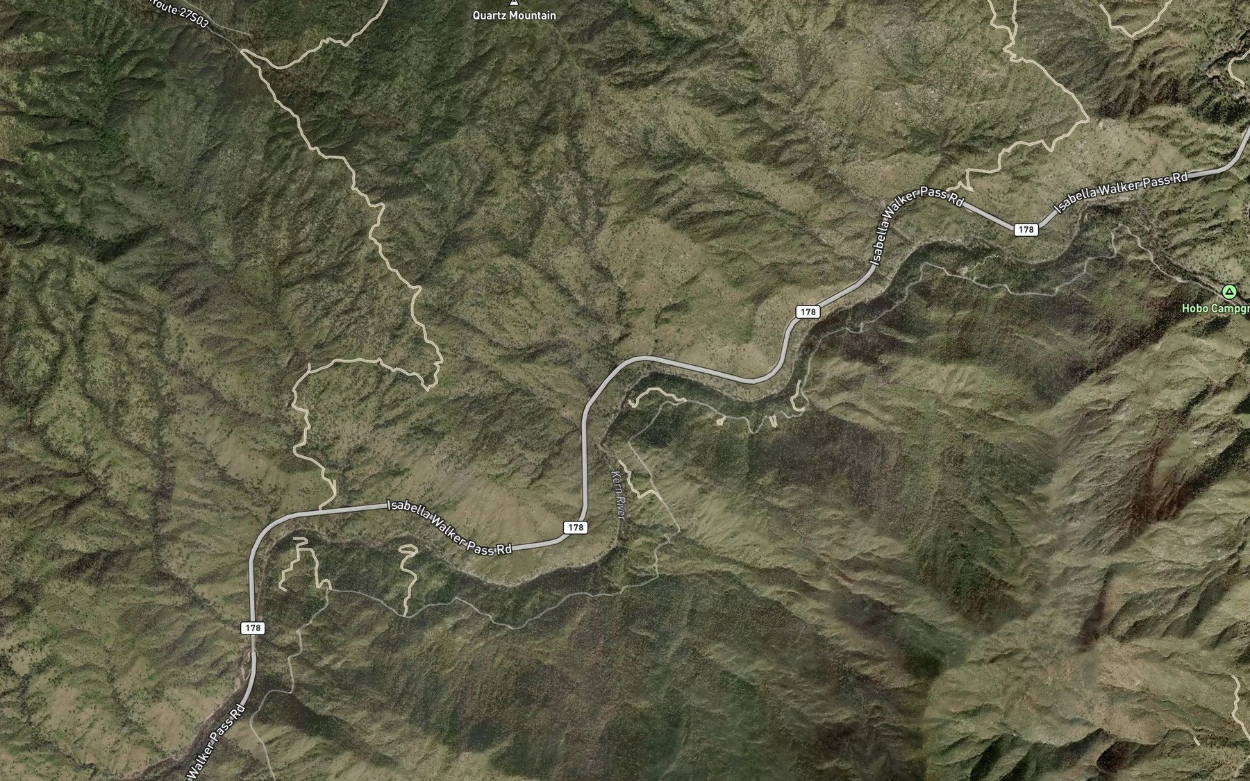 Satellite map of the Little Creek