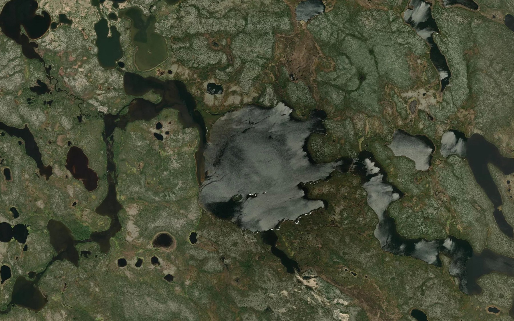 Satellite map of the Tinline Lake