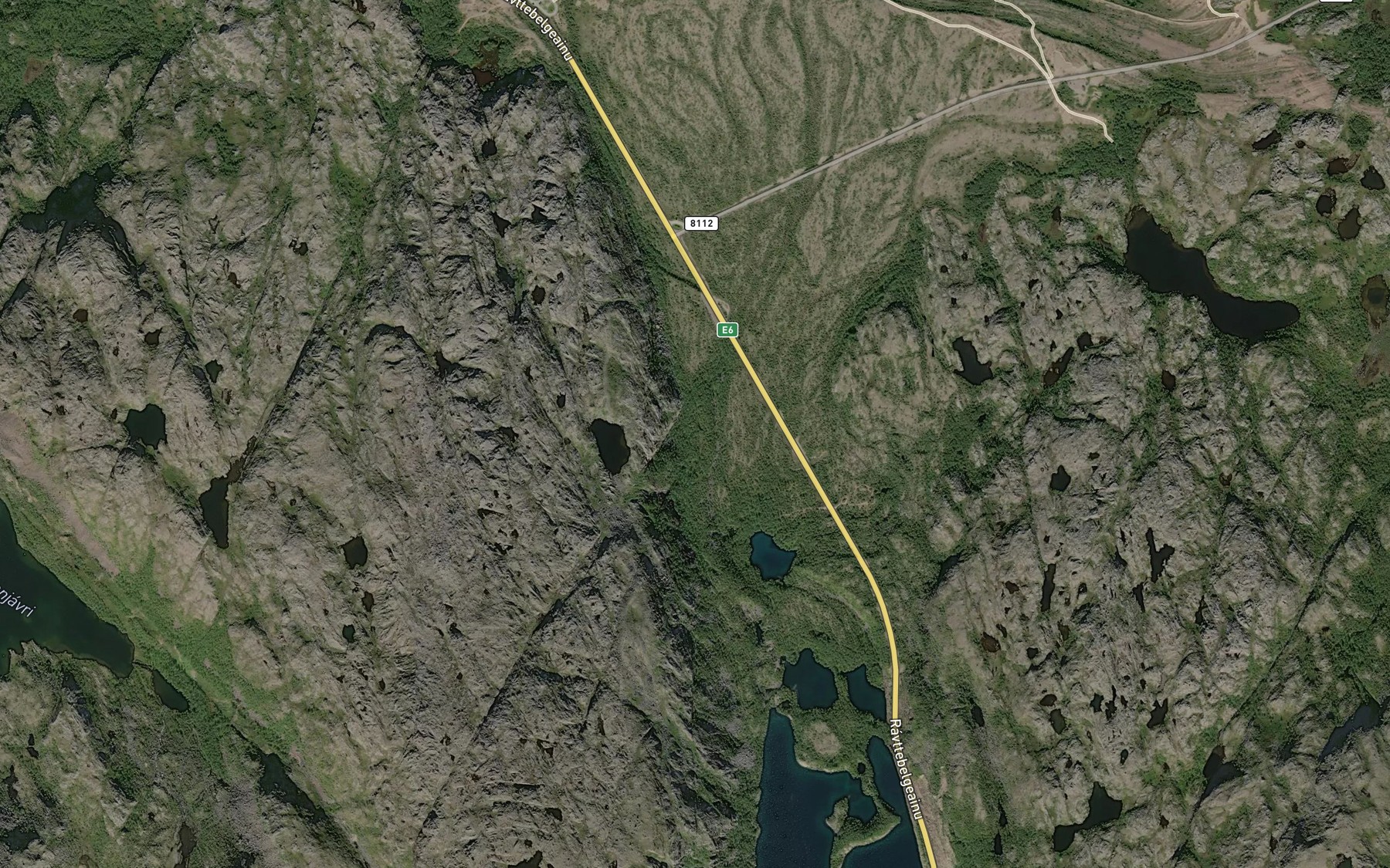 Satellite map of the Borgejohka