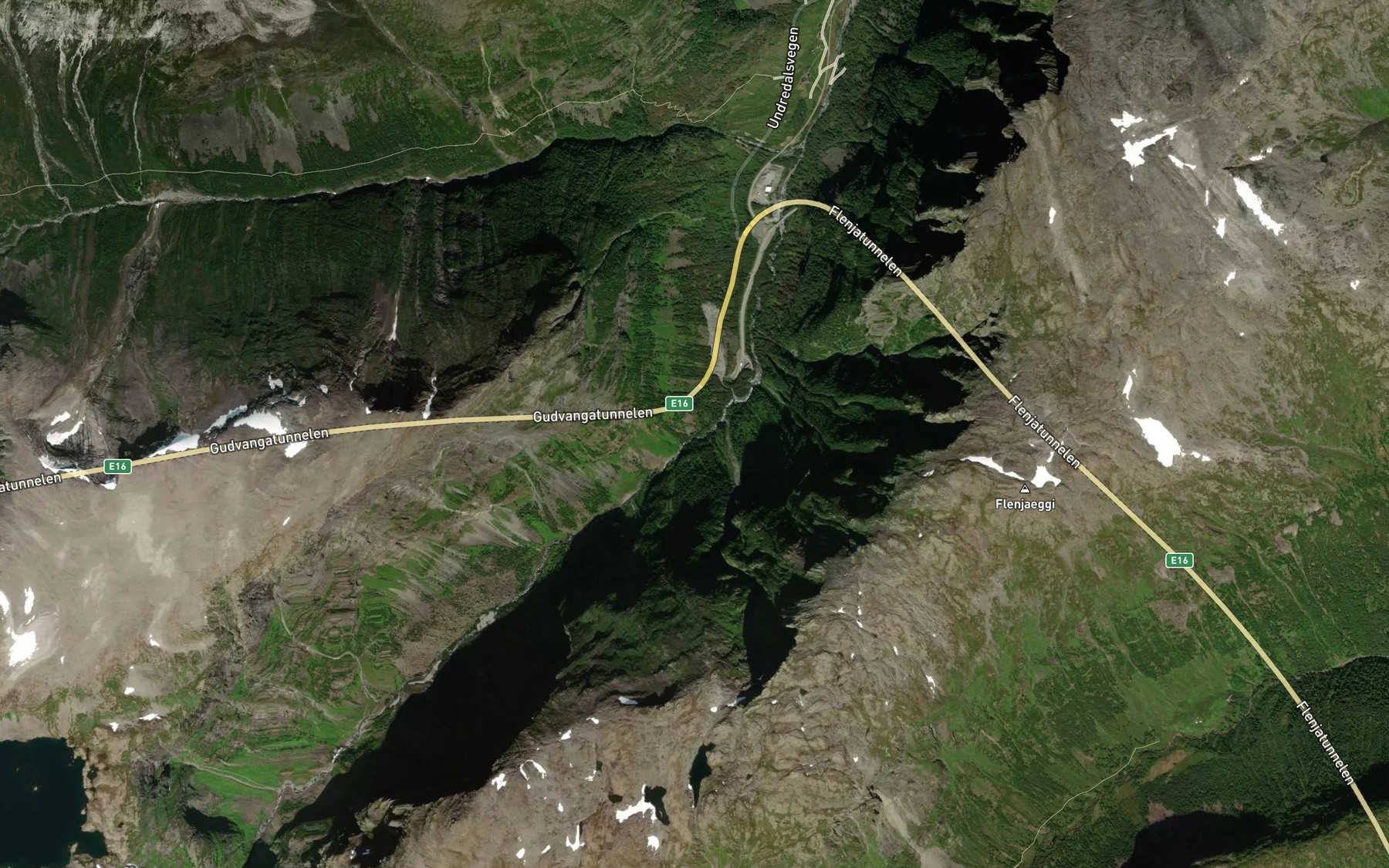 Satellite map of the Storefossgrovi