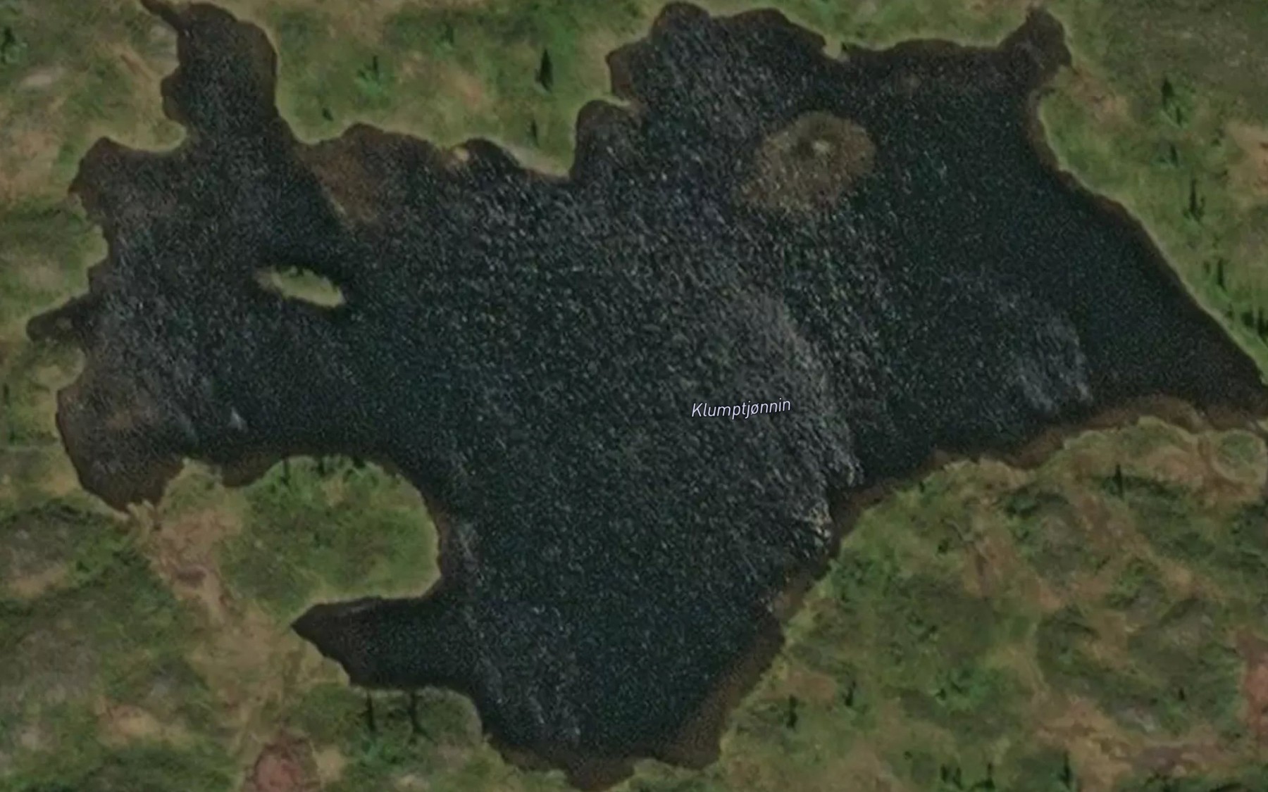 Satellite map of the Klumptjornin